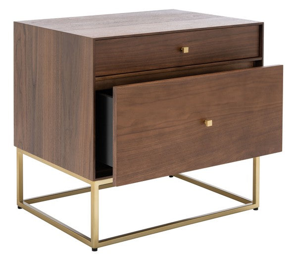 Mid-Century Walnut Nightstand